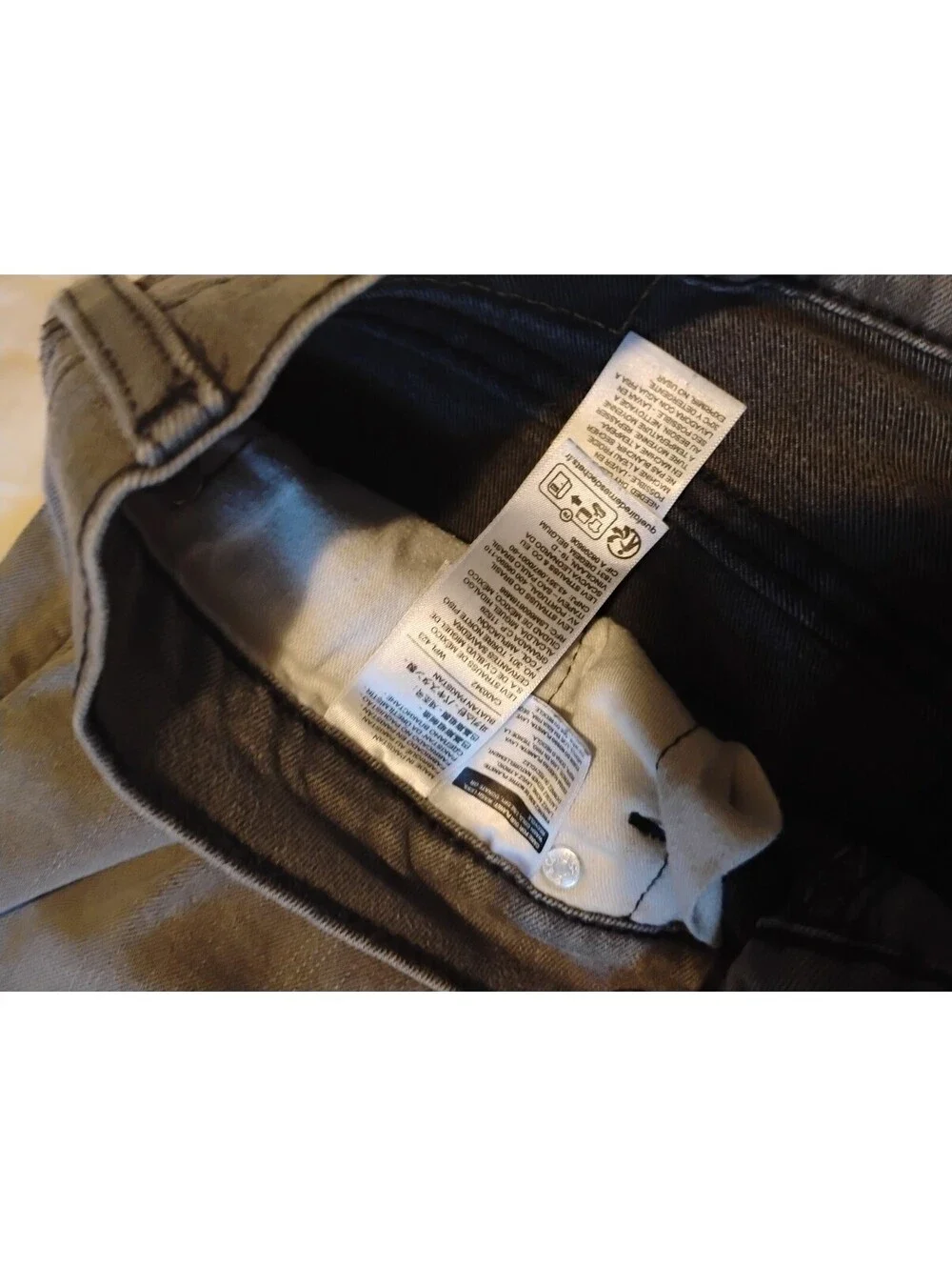 Levi's Gray Straight Leg Jeans